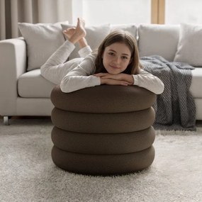 Taburetka MOLLIS hnedá