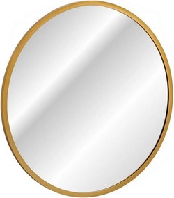 Comad Závesné zrkadlo s LED osvetlením Hestia ⌀60 cm, zlaté