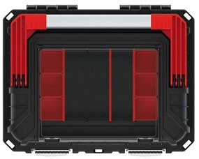 Kistenberg Kufor na náradie s kov. držadlom a zámky HEAVY čierny 445x360x337