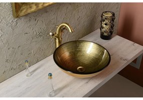 Stojančeková umývadlová batéria v bronzovej farbe Antea – Sapho