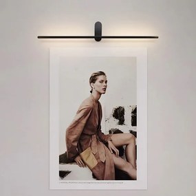 Toolight - LED nástenná kúpeľnová lampa nad zrkadlo 92cm 12W 640lm APP583-1W, čierna, OSW-09754