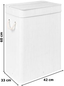 Kôš na bielizeň SOREN biely