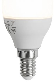 Sada 5 Smart E14 LED žiaroviek G45 Opál RGBW 4.9W 470 lm 2700-6500K