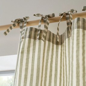 Zelený záves 140x229 cm Zanzibar Woven Stripe – Pineapple Elephant