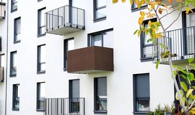 Bestent Balkónová zástena 0,8x5m 95% Balcone Brown