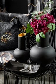 DEKORAČNÝ KERAMICKÝ TANIER LIMITED COLLECTION PEONIA 41X21 CM ČIERNA
