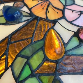 Tiffany svietidlo s retiazkami Ø42*60 LIVELY OVAL