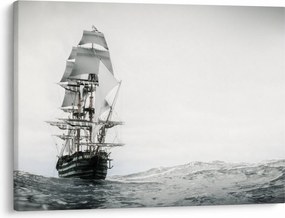 Obraz - Loď plávajúca po oceáne (70x50 cm)