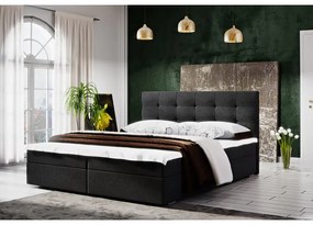 Moderná posteľ s úložným priestorom 140x200 STIG II - antracit
