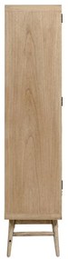 Šatníková skriňa z masívu mindi v prírodnej farbe 90x175 cm Nalu – Kave Home