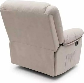 LuxuryForm DESIGN Televízne kreslo VELORA s polohovaním - sivé