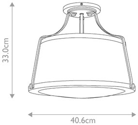 Hinkley - Prisadený luster CHARLOTTE 3xE27/75W/230V mosadz