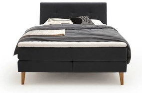 Antracitová boxspring posteľ 180x200 cm Stockholm – Meise Möbel