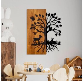 Asir Nástenná dekorácia 46x58 cm strom drevo/kov AS1647