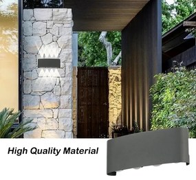 Brilagi - LED vonkajšie nástenné svietidlo FLAREBOX LED/8W/230V antracit IP65