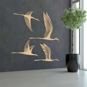 SENTOP | Moderné drevené vtáky na stenu - Elegantná dekorácia do interiéru| SENTOP HDF0525-MAPLE-S