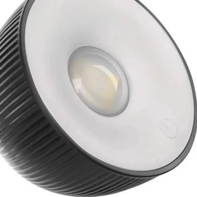 LED Stmievateľná nabíjacia stolná lampa magnetická 4v1 LED/4,2W/3,7V 4000K čierna