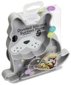 Silikónový delený tanierik s prísavkou - buldoček