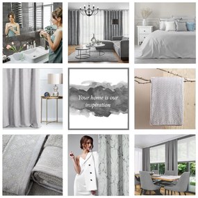 ZATEMŇOVACÍ ZÁVES NA KRÚŽKOCH WERA 140X250 CM STRIEBORNÁ