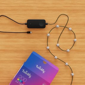 Twinkly TWKS200RGB-G - LED RGB Stmievateľná vianočná reťaz 200xLED 14 m USB Wi-Fi