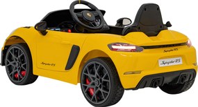 Ramiz Detské autíčko Porsche Spyder RS 718, žltý lak