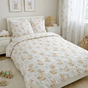 Mušelínové obliečky Kačičky TiaHome - Detský set 130x90cm + 65x45cm