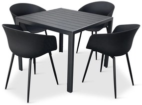 Záhradný jedálenský set Viking M + 4x stolička Rikke
