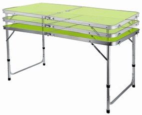 Skladacia kempingová súprava zelená - stôl + 4 stoličky