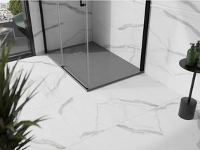 Mexen Stone+ obdĺžnikový kompozitný sprchový kút 120 x 100 cm, sivý-betón - 44611012