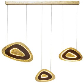 Triangolo Tre LED 120 visiaca lampa zlatá/čierna