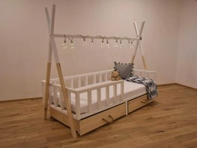 Wilsondo Detská posteľ domček Tipi 180x80 Variant úložný box: Bez úložného boxu