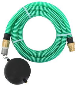 Odsávacia hadica s mosadznými spojkami, zelená 1,1" 25 m, PVC