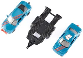 SIKU Super – Dodge Charger s pretekárskym autom na vleku