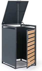 Prístrešok na popolnicu 240 l, 1160 x 695 x 800 mm, dekor dreva