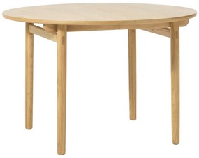 Okrúhly rozkladací jedálenský stôl v dekore duba ø 120 cm Carno – Unique Furniture