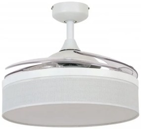FANAWAY 511030 - LED Stropný ventilátor FRASER 3xE27/20W/230V biela + DO