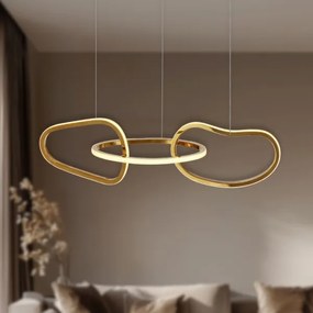 LED luster na lanku ANNELI LED/30W/230V 80 cm zlatý