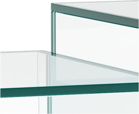 Sklenené konferenčné stolíky v súprave 2 ks 50x50 cm Dice – Actona