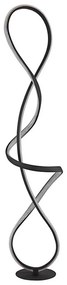 Globo 67341SS - LED Stojacia lampa SWIRL LED/36W/230V čierna