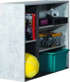 Regál Terrano, šedá/enigma, 5 priehradiek%