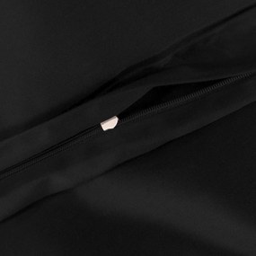 SATÉNOVÉ OBLIEČKY SATINLOVE CLASSIC 140X200 CM, 1KS 70X80 CM ČIERNE