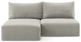 Svetlosivá rozkladacia/s úložným priestorom rohová pohovka (ľavý roh) Kalena – Makamii