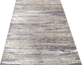 DY Béžovo-modrý koberec s pruhovaným vzorom Milas PRJ 04B-CB