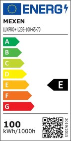 Mexen Luxpro+ LED reflektor s pohybovým senzorom, 100W, studená - 6500K, 11000 lm, čierna - L236-070-65-70