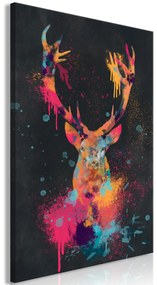Artgeist Obraz - Spectacular Deer (1 Part) Vertical Veľkosť: 60x90, Verzia: Na talianskom plátne