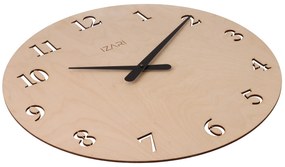 IZARI brezové numerické hodiny 50 cm - čierne ručičky
