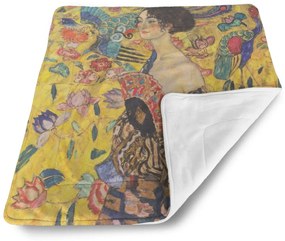 Sablio Deka pre bábätko Dáma s vejárom - Gustav Klimt - 90x120 cm