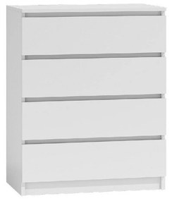 Komoda 4 zásuvky Biela
