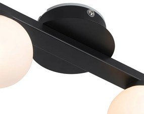 Moderné stropné svietidlo čierne IP44 4-svetlo - Cederic