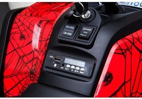LEAN CARS Elektrická štvorkolka XMX607 červená lakovaná Spider